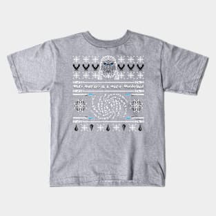 White Walking in a Winter Wonderland Kids T-Shirt